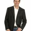 Scully Men's Floral Yoke Blazer - Tall Sizes (40T - 48T) Black