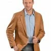 Scully Lamb Leather Blazer - Big For Men's Chestnut -Scully Shop 082623 203 P1