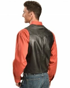 Scully Lamb Leather Vest - Big For Men's Black -Scully Shop 082702 89 P2