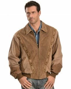 Scully Boar Suede Leather Arena Jacket For Men's Cafe
