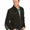 Scully Boar Suede Fringe Jacket For Men's -Scully Shop 082929 89 P1