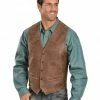 Scully Western Lamb Vest For Men's Brown -Scully Shop 082A42 41 P1