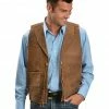 Scully Concho Leather Vest For Men's Brown -Scully Shop 082A46 41 P1