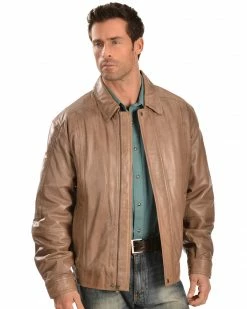 Scully Premium Lambskin Jacket For Men's Cognac -Scully Shop 082B18 38 P1