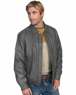 Scully Premium Lambskin Jacket - Tall For Men's Chocolate -Scully Shop 082B21 80 P1
