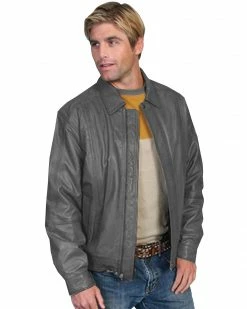 Scully Premium Lambskin Jacket - Tall For Men's Chocolate -Scully Shop 082B22 80 P1