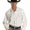 Scully White Retro Western Shirt - Big & Tall For Men's -Scully Shop 083G33 01 P1