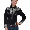 Scully Women's Silver Western Embroidered Shirt  -Scully Shop 2000243972 040 P1