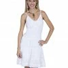 Cantina By Scully Women's White Spaghetti Strap Dress -Scully Shop 2000281416 100 P1