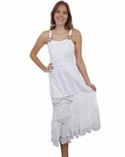 Cantina By Scully Women's White Front Pocket Maxi Dress -Scully Shop 2000281424 100 P1 1