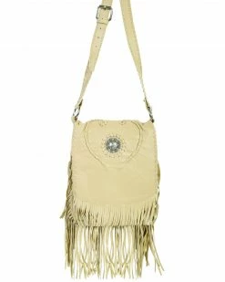 Scully Women's Concho Fringe Leather Handbag