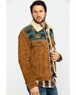 Scully Men's Cafe Brown Boar Suede Jean Jacket - Big  -Scully Shop 2000297263 200 P3
