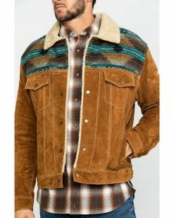 Scully Men's Cafe Brown Boar Suede Jean Jacket - Big  -Scully Shop 2000297263 200 P4