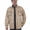Scully Men's Faux Sherpa Lined Jacket Brown -Scully Shop 2000329684 280 P1