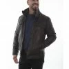Scully Men's Double Collar Leather Jacket Chocolate 2 Scully Men's Double Collar Leather Jacket Chocolate -Scully Shop 2000329702 240 P1