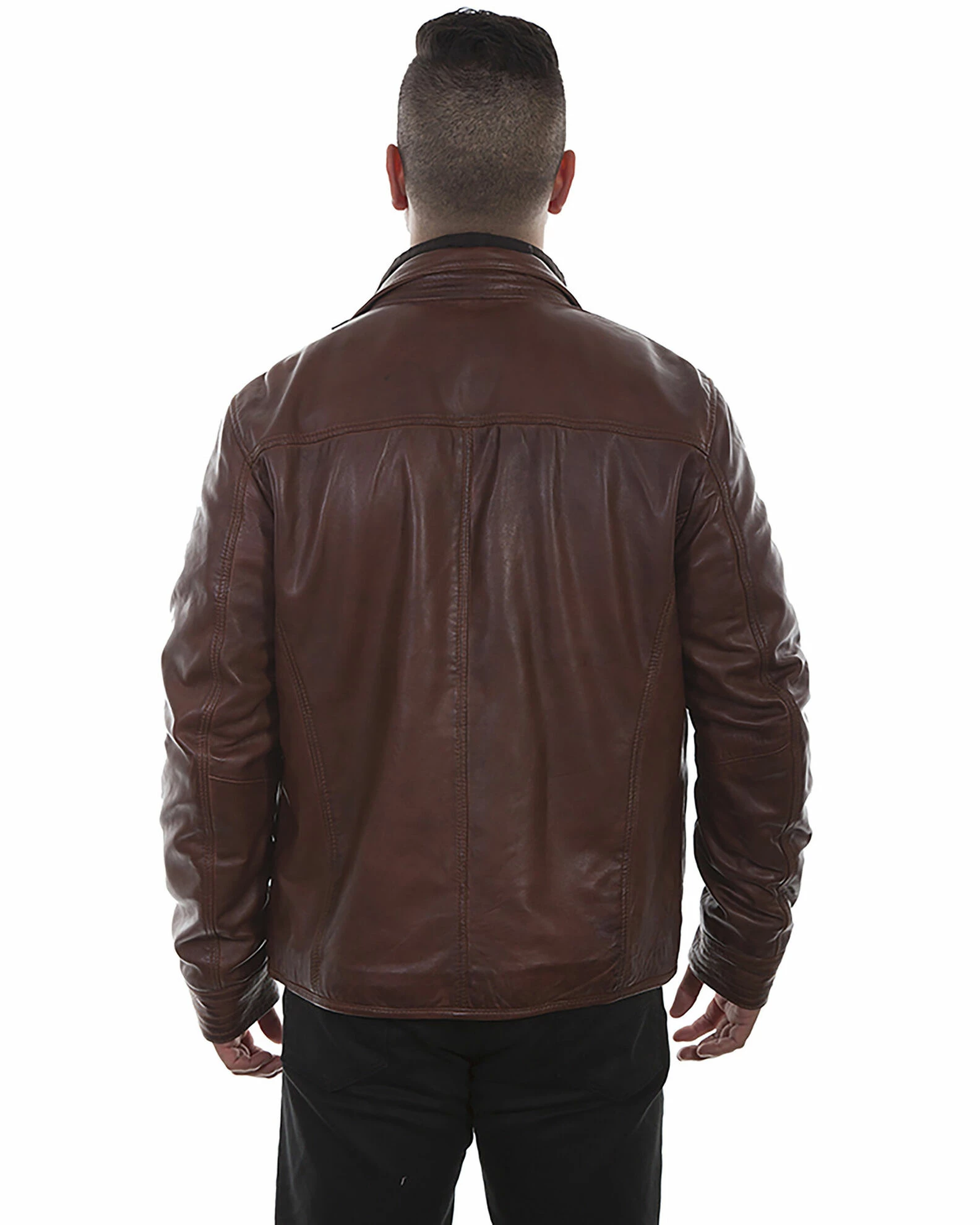 Scully Men's Leather Jacket Black 4 Scully Men's Leather Jacket Black - Image 2