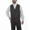 Scully Men's Herringbone Vest Charcoal -Scully Shop 2000329726 022 P1