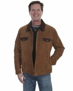 Scully Men's Two-Toned Suede Brown Jacket