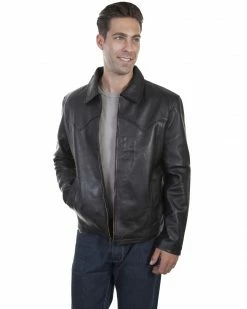 Scully Men's Leather Jacket Black -Scully Shop 2000329743 001 P1 1