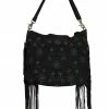 Scully Women's Black Side Fringe Handbag -Scully Shop 2000348978 001 P1