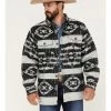 Scully Men's Southwestern Stripe Print Jacquard Shacket Grey -Scully Shop 2000377882 020 P1