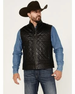 Scully Men's Quilted Leather Vest Black -Scully Shop 2000377886 001 P1 1