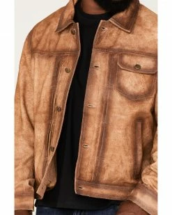 Scully Men's Solid Button Down Jacket Tan -Scully Shop 2000377889 280 P3