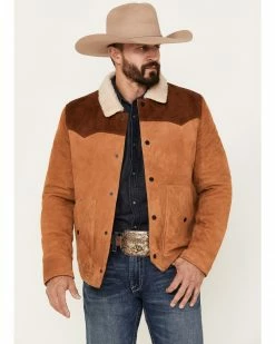Scully Men's Suede Color Block Jacket Tan -Scully Shop 2000377892 280 P1 1