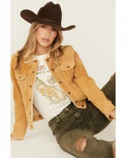 Scully Women's Sherpa Trucker Snap Jacket Tan 11 Scully Women's Sherpa Trucker Snap Jacket Tan -Scully Shop 2000378311 280 P1 1