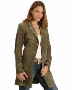 Scully Women's Embroidered Coat Cinnamon -Scully Shop 225959 48 P1