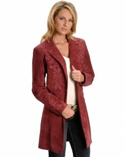 Scully Women's Embroidered Coat Cinnamon -Scully Shop 225959 74 P1