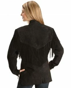 Scully Women's Fringe Jacket Red -Scully Shop 225A22 89 P2