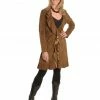 Scully Women's Ruffle Coat Brown