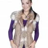 Scully Women's Suede Faux Fur Vest Off White -Scully Shop 225D16 Q6 P1