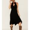 Scully Women's Ruffled Halter Dress Black